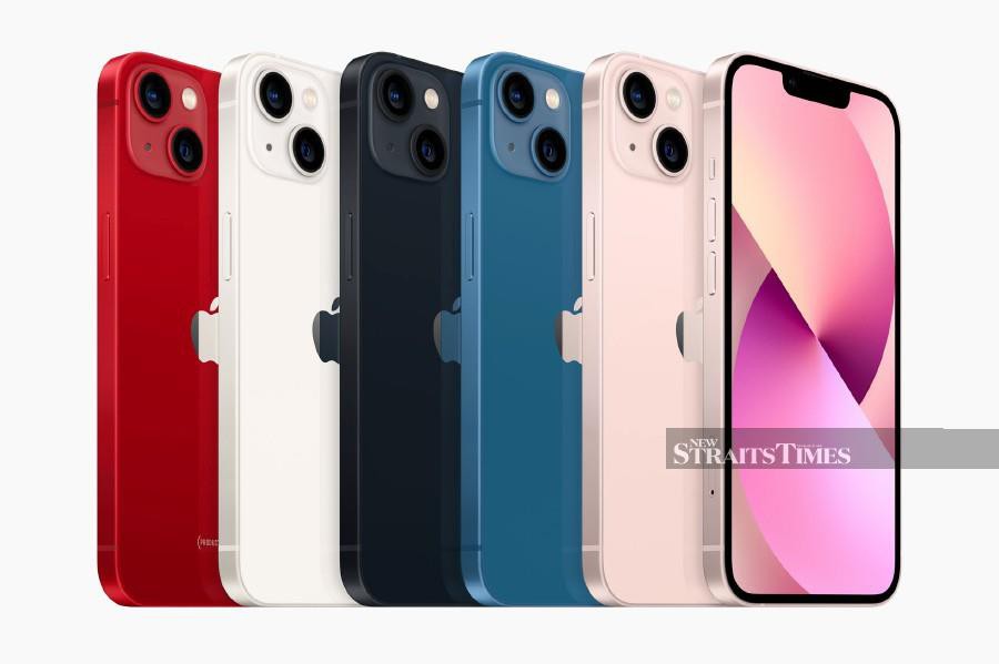 The iPhone 13 is available in five colours.