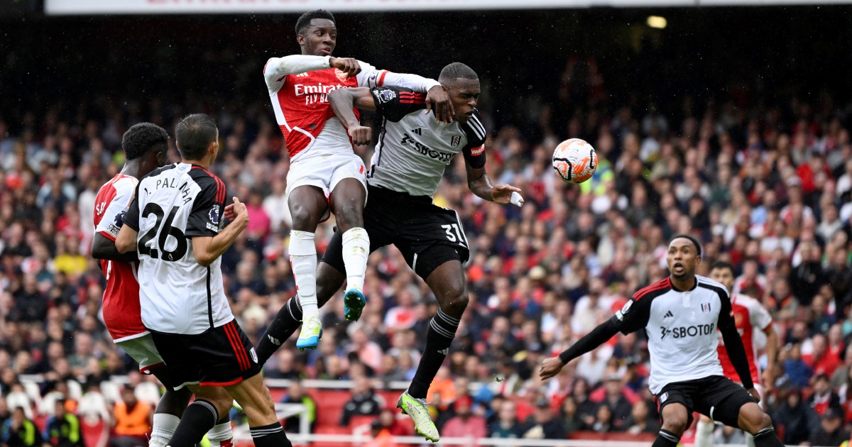 Arsenal held to 2-2 draw as 10-man Fulham grab late equaliser