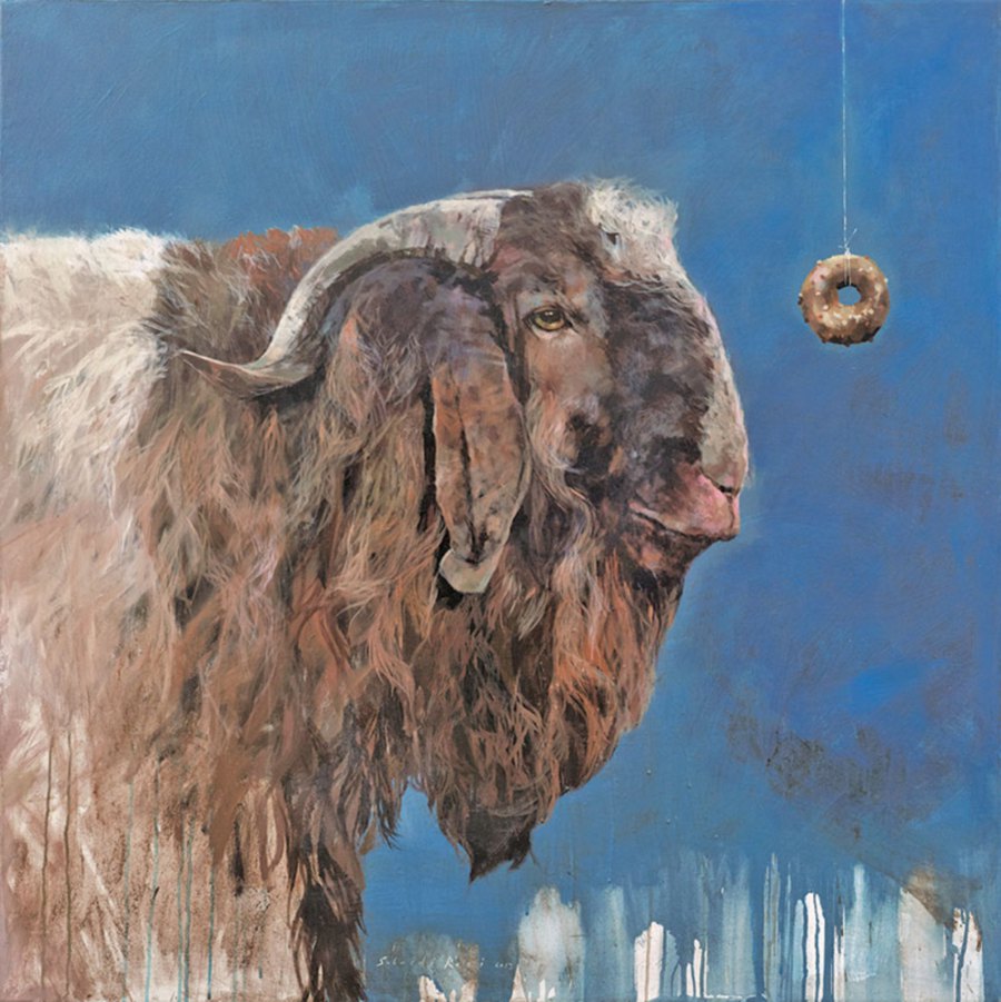 Goat in Blue by Suhaidi Razi.