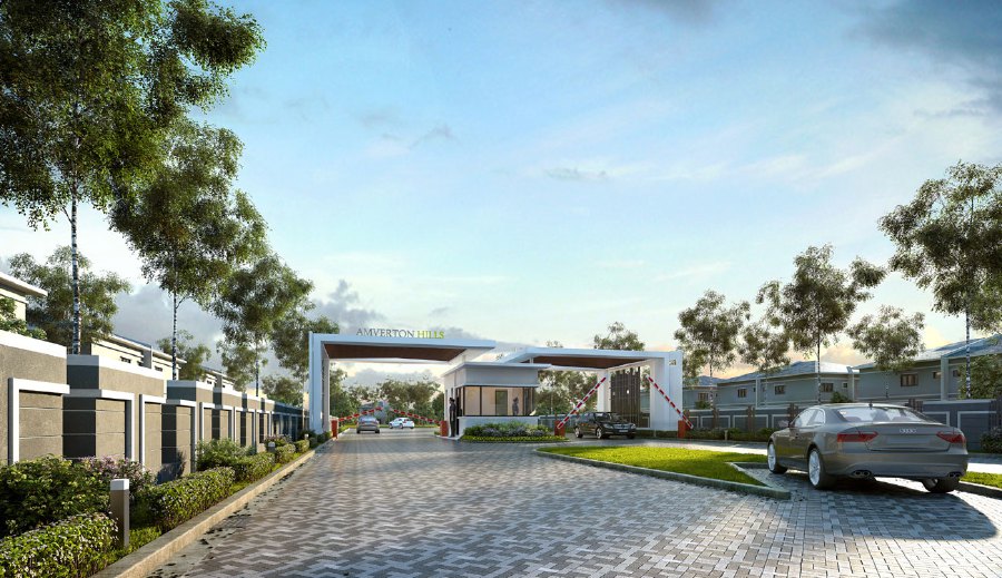 An artist’s impression of Amverton Hills, one of the guarded sanctuary by Hil Industries Bhd.