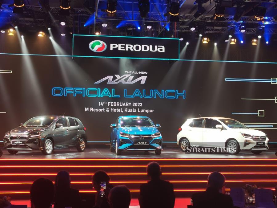 Perodua Launches 2023 Axia, 20,100 Units Booked | New Straits Times ...