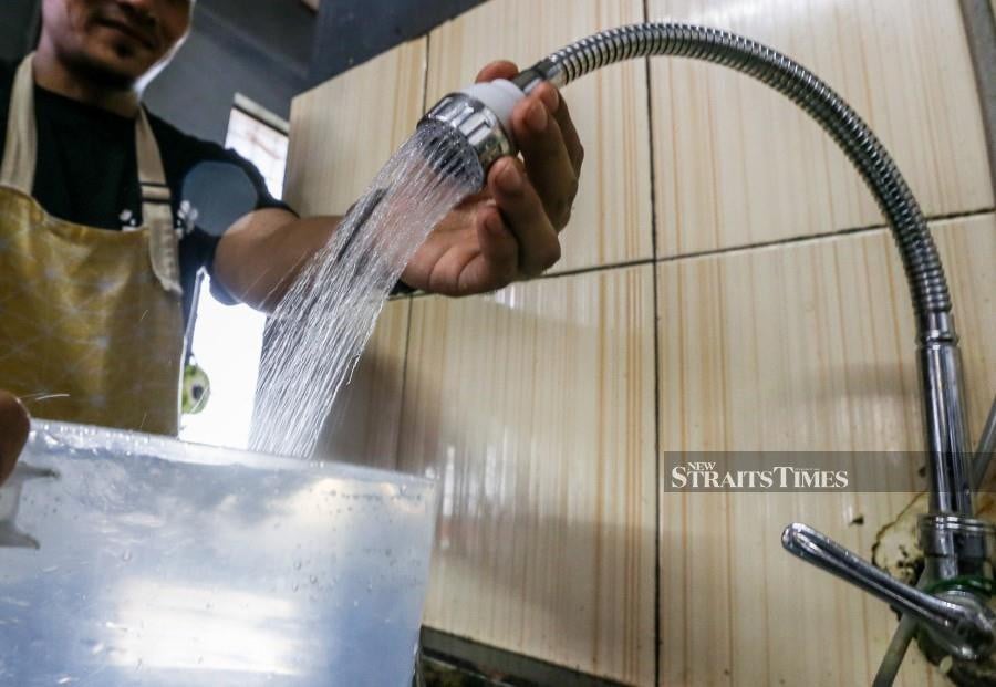 The new water tariff rate for domestic users in Perak has been set at 75 sen per cubic metre compared with the previous 70 sen, effective May 1.- NSTP/DANIAL SAAD