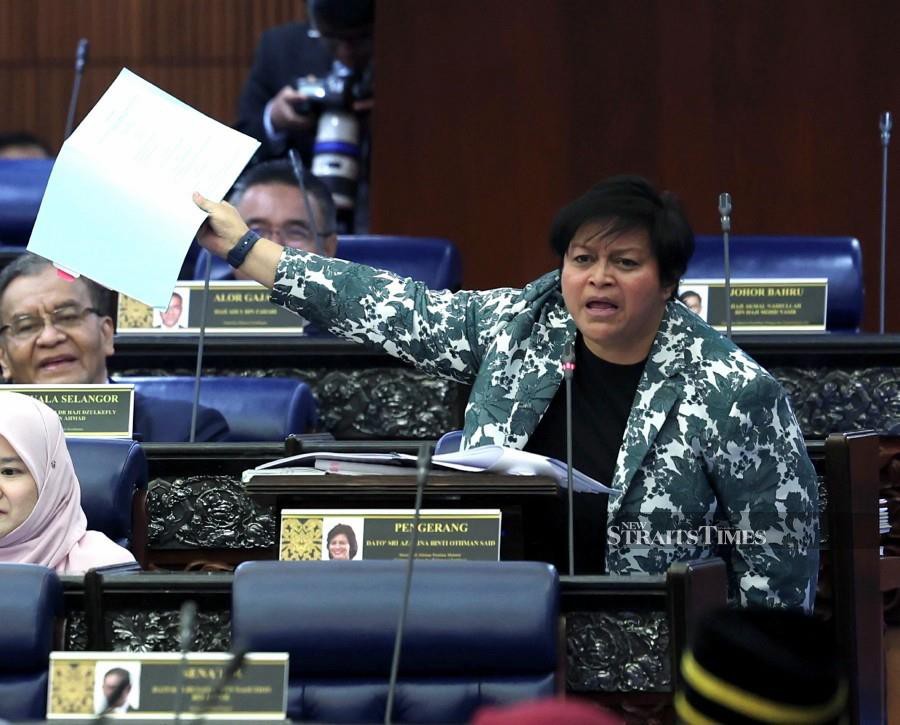 Minister in the Prime Minister’s Department (Law and Institutional Reform) Datuk Seri Azalina Othman Said says the Jurisdictional Immunities of Foreign States Bill 2023 was different from the National Security Council Act. Bernama pic