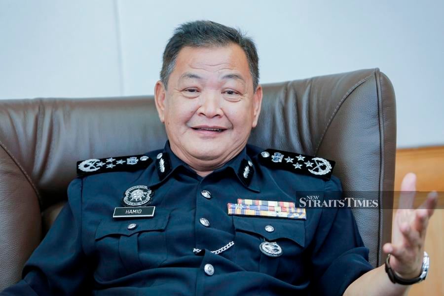 Inspector-General of Police Datuk Seri Abdul Hamid Bador said they are supposed to be patrolling and prevent crime.NSTP/AIZUDDIN SAAD