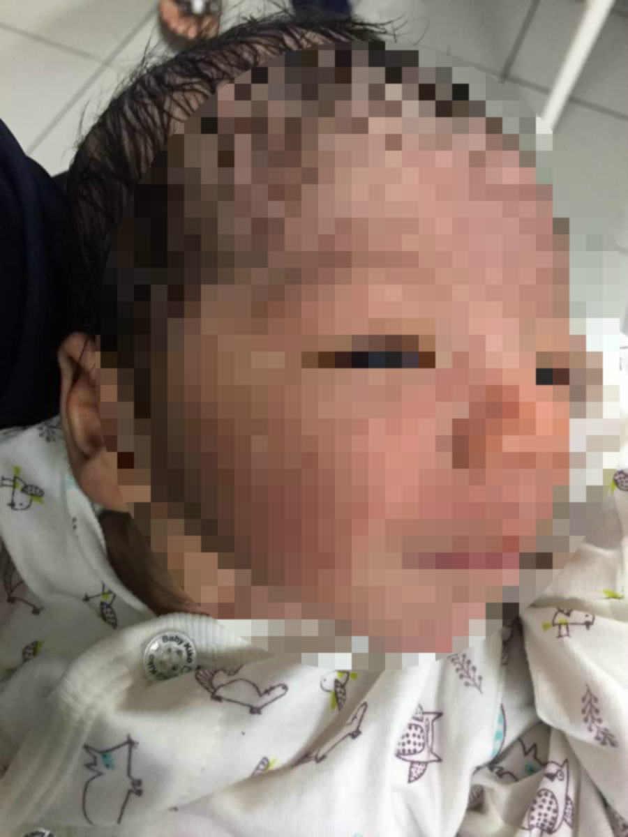 In Subang Jaya, Selangor, a baby boy was discovered left at the front gates of Rumah Amal Cahaya Tengku Ampuan Rahimah orphanage at about 1pm. Pic by NSTP/ courtesy of PDRM
