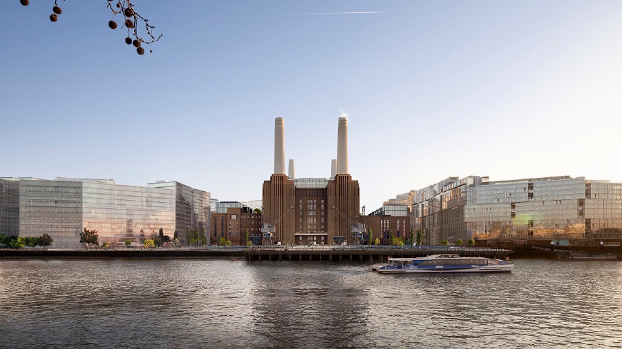 File photo of the Battersea Power Station project in Central London. 