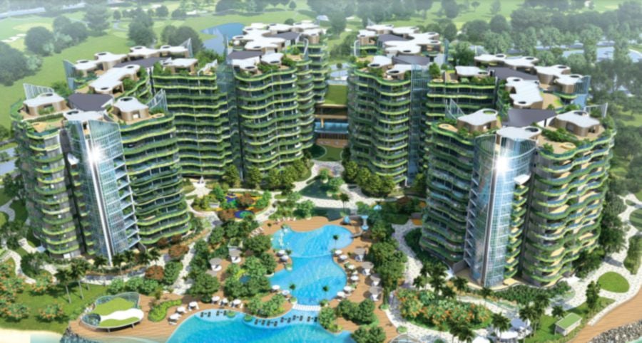 An artist’s impression of the luxury Coral Bay @ Sutera, located within the gated precinct of Sutera Harbour Resort. Image credit: www.coralbay-sutera.com