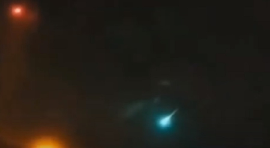 The loud explosion heard by many in Sabah on Sunday was due to a phenomenon of a fireball entering the earth’s airspace. - Pic credit Bernama TV