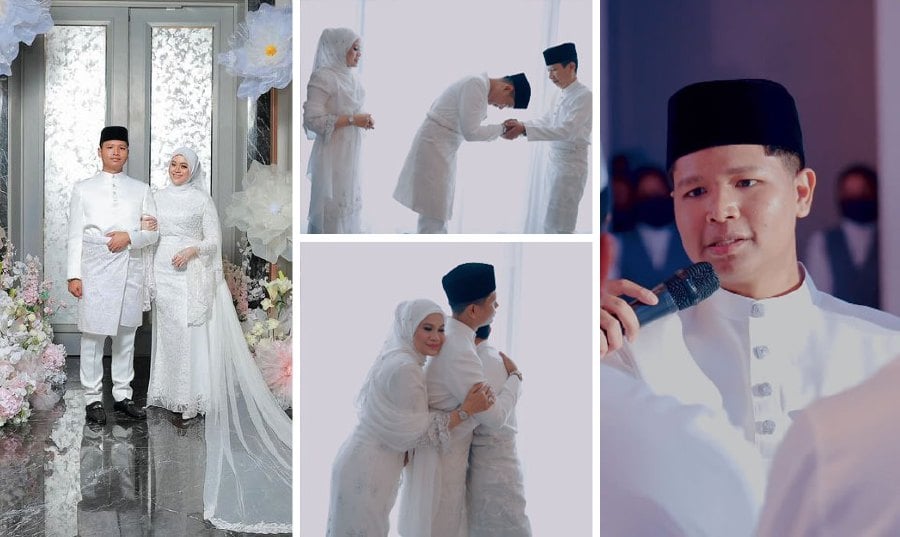 Founder of Bawal Exclusive, Haliza Masyuri’s daughter-in-law looked stunning in a luxurious white gown embellished with 189,936 Swarovski crystals from Austria. - Pic sourced from Instagram.