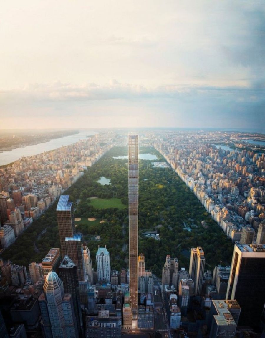 Apartments overlook Central Park and have panoramic views. Image via Bloomberg