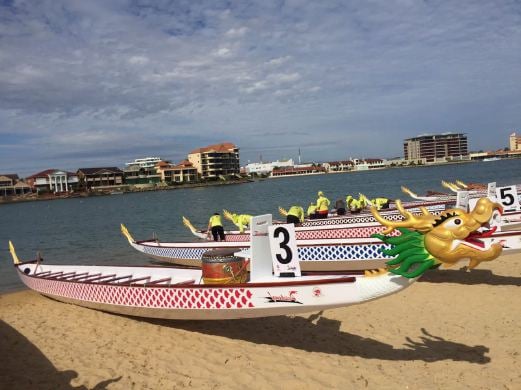 According to IDBF Sport Racing there are generally 18 to 20 paddlers per standard size dragon boat such as the one in this photo. There are about 50 million participants of the sport in China; over 300,000 in the UK and Europe, including Czech Republic, Hungary, Poland and Russia; 90,000 in Canada and the USA and many thousands in Australia and New Zealand. The sport is also present in Caribbean, Africa and the Pacific Basin. Pix courtesy of KL Barbarians
