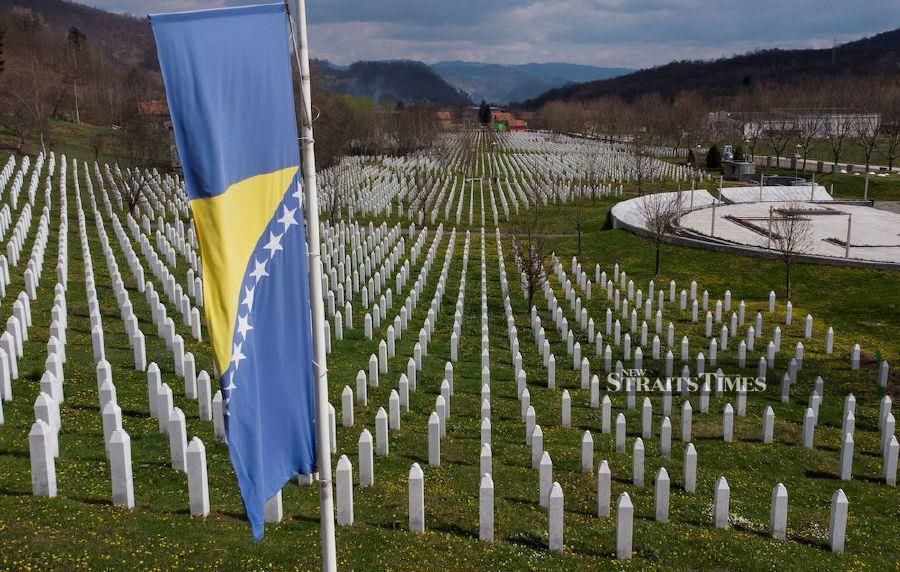 The Srebrenica-Potocari Genocide Memorial Centre in Bosnia-Herzegovina