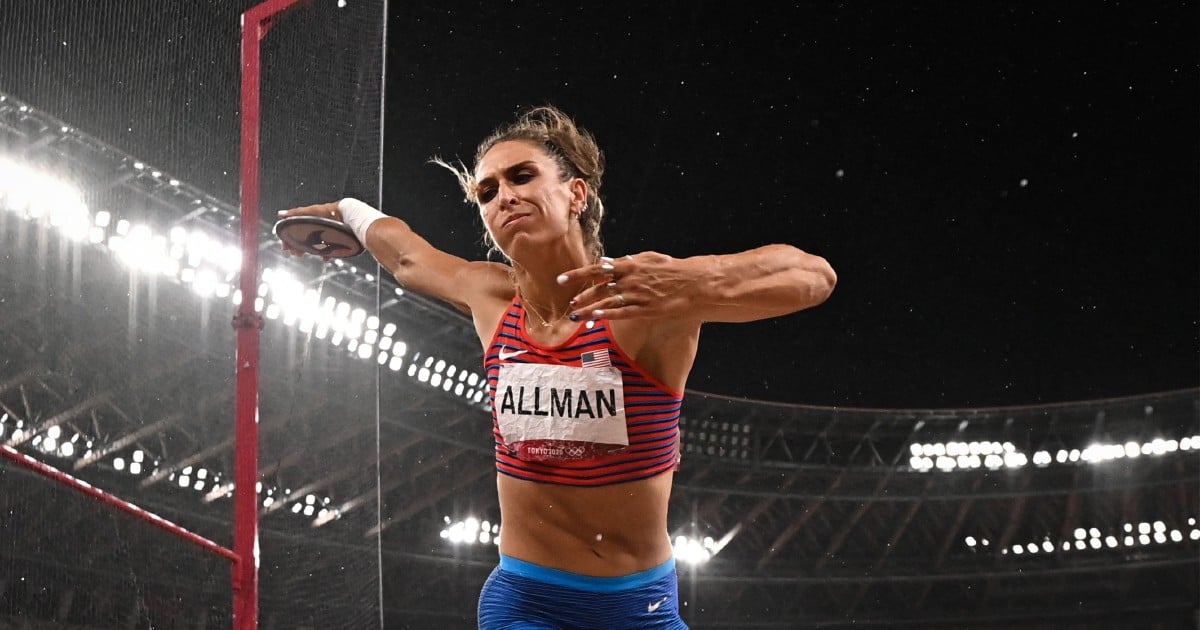 Discus star Allman gives USA much-needed gold medal