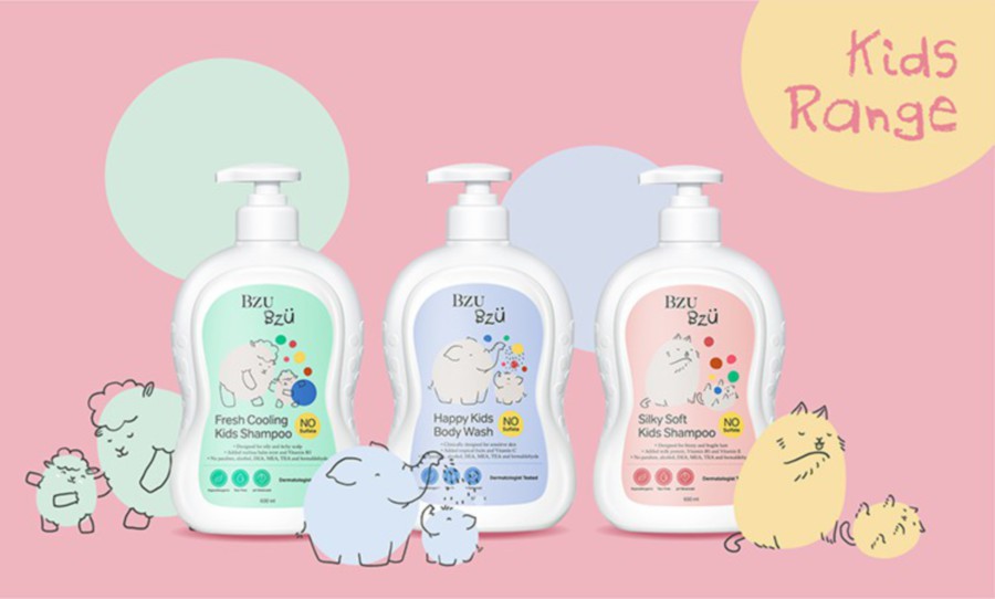 The kids range offers safe and fun products for bath time.