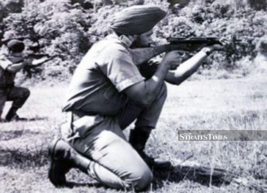 A young Mukhtiar Singh Sodagar Singh doing target practice at the shooting range. - Courtesy pic.