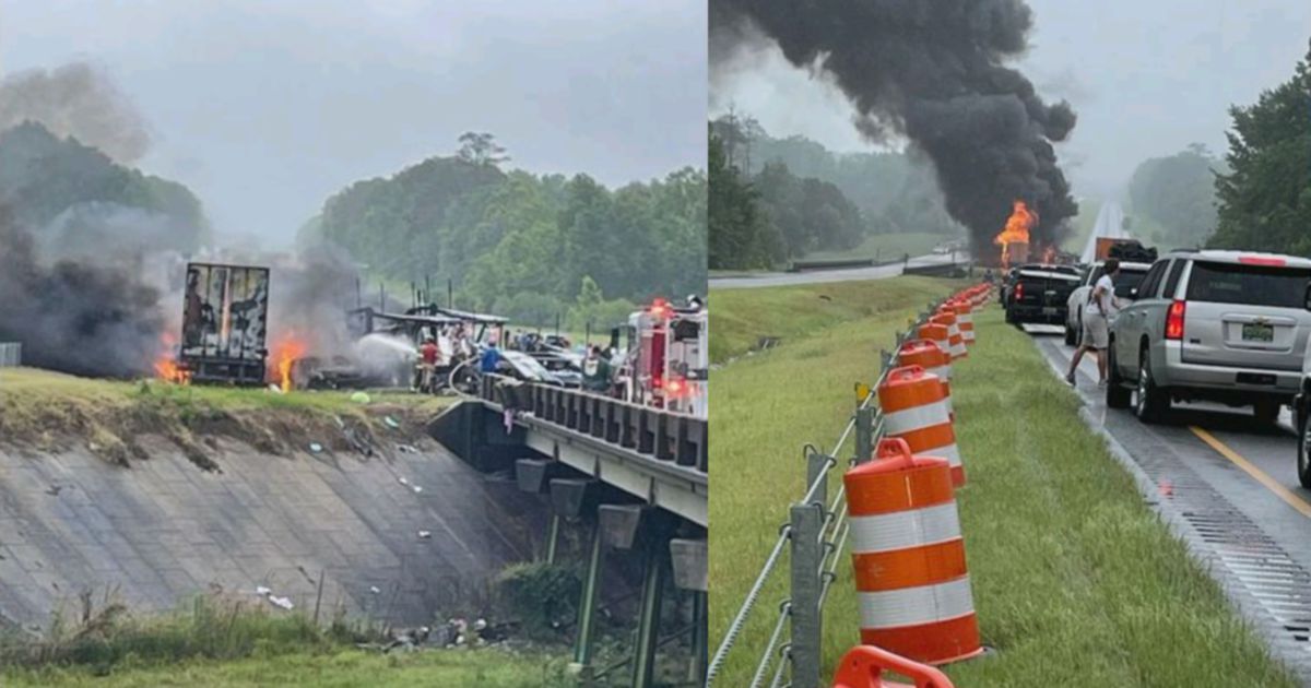 Nine children among 10 killed in storm-hit Alabama crash