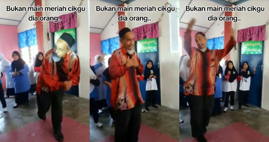 Recognising this, one dedicated teacher, known as Cikgu Zul, took a creative initiative to uplift the spirits of his students. The heartwarming gesture has since captured the attention of thousands online. - Pic credit social media