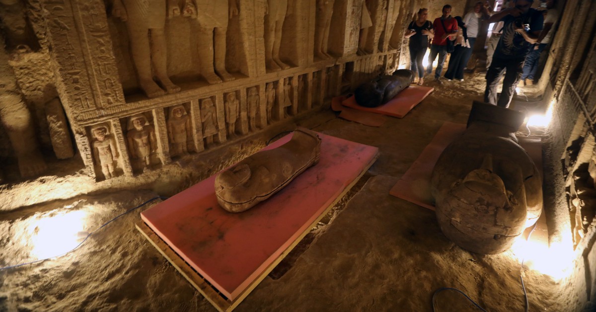 Egypt Unveils 59 Coffins Buried 2 500 Years Ago New Straits Times