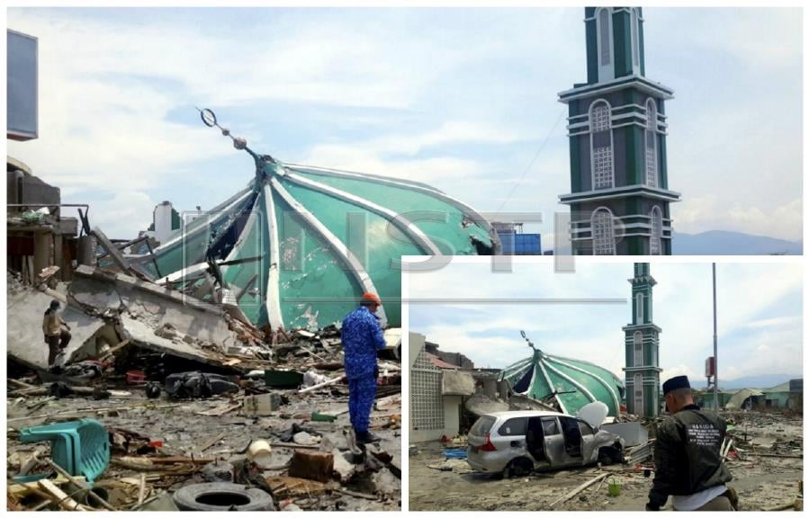 Masjid Baiturrahman in Jalan Diponegoro was leveled by tsunami. NSTP/MOHD JAMILUL ANBIA MD DENIN