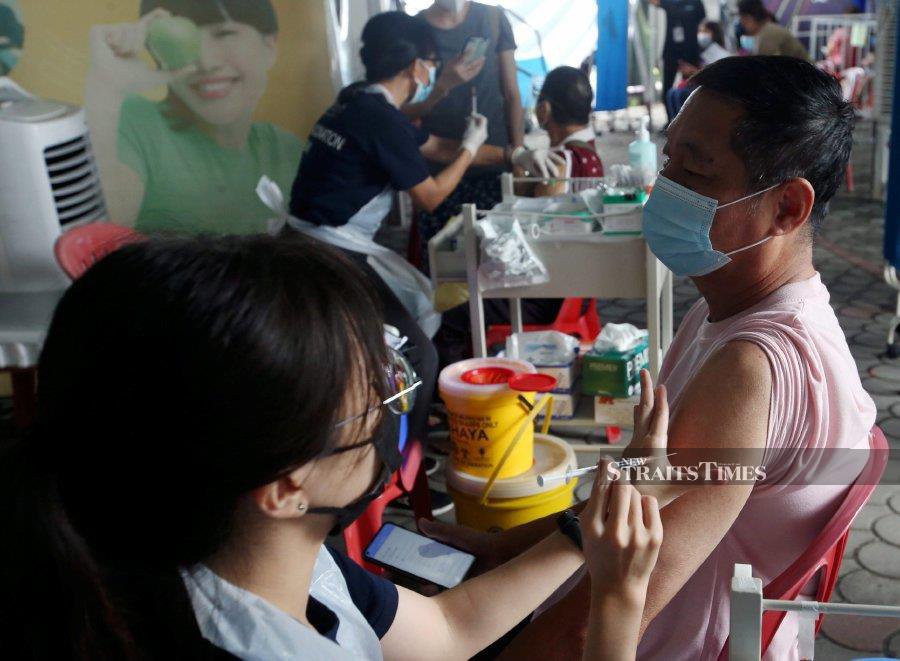 Senior citizens and individuals with comorbidities such as high blood pressure and diabetes should consider getting their booster vaccinations. - NSTP file pic