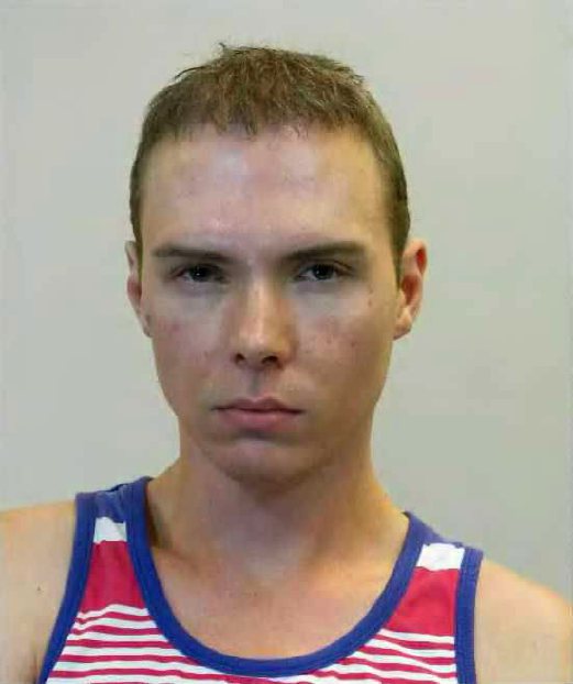  This handout picture released on June 5, 2012 by the Police in Montreal shows Luka Rocco Magnotta, a porn actor dubbed the "Canadian Psycho" for allegedly killing and chopping up another man, after his detention in Berlin. Magnotta has pleaded not guilty to five charges, including first-degree murder, in connection with the slaying and dismemberment of Jun Lin, 33, a Chinese engineering student in May 2012. AFP PHOTO / SERVICE DE POLICE DE LA VILLE DE MONTREAL (SPVM)" 