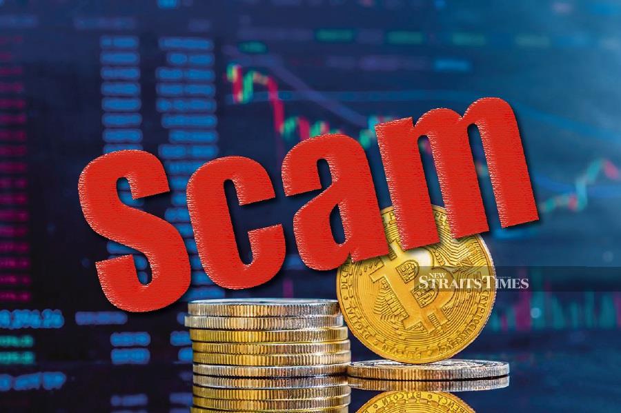 More than RM5 million in losses from fraudulent online cryptocurrency investment scams involving 12 victims were reported in Johor during the first 23 days of this year. - File pic