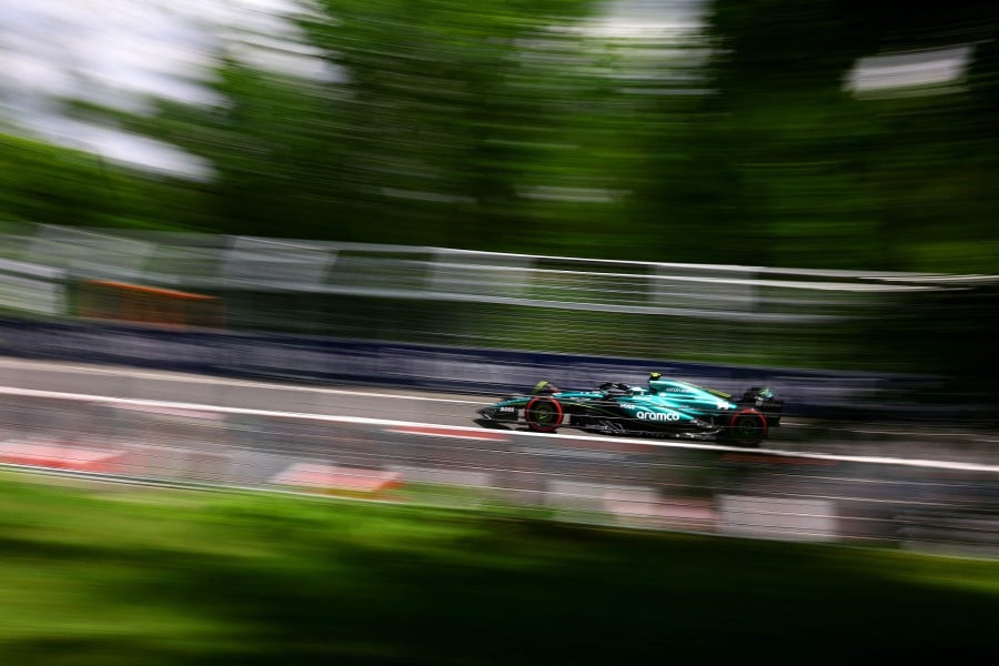 Fernando Alonso of Spain driving the (14) Aston Martin AMR24 Mercedes on track during qualifying ahead of the F1 Grand Prix of Canada at Circuit Gilles Villeneuve on June 08, 2024 in Montreal, Quebec. - Pic: Getty Images/AFP