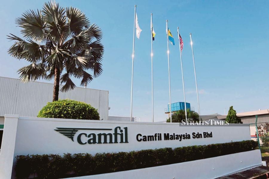 Camfil Malaysia Sdn Bhd’s factory in Bemban Industrial Park is operated by almost 600 people.