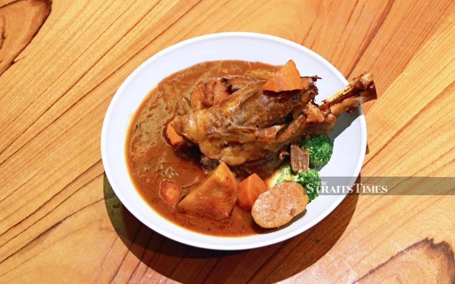 The Slow-baked Lamb Shank served at Food Exchang is priced RM60.