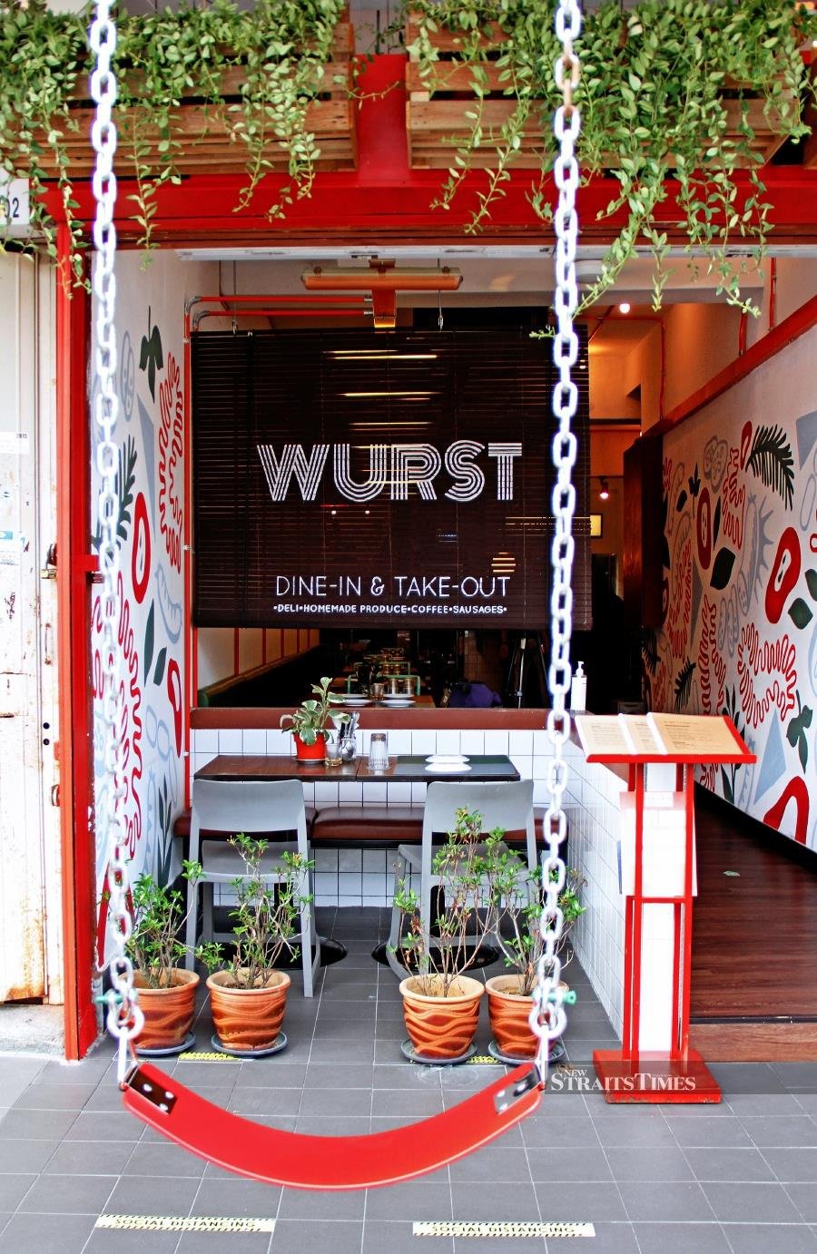  Wurst's inviting entrance welcomes diners to its Bangsar location. Pictures by David Bowden.