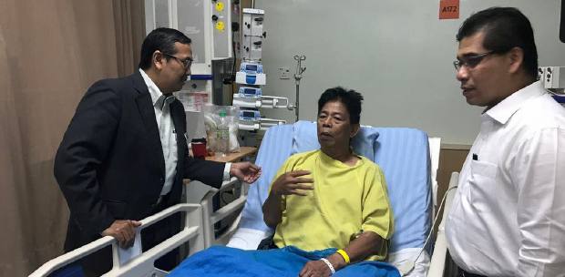 Showbiz One Month After Stroke Amran Tompel Still Bedridden