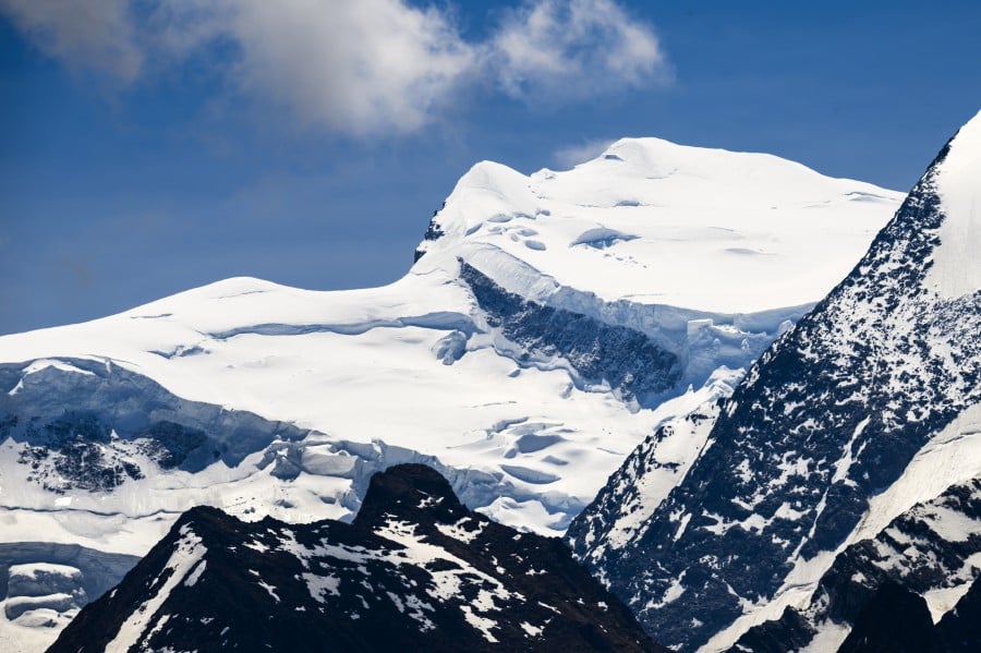 The Grand Combin between Sarreyer and Verbier, Switzerland. - EPA PIC