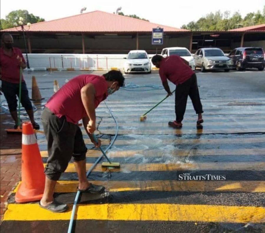 Staff at the Lotus Desaru Beach Resort & Spa were given new tasks during the lockdowns as the resort retained its employees on full pay. - NSTP/VINCENT D'SILVA