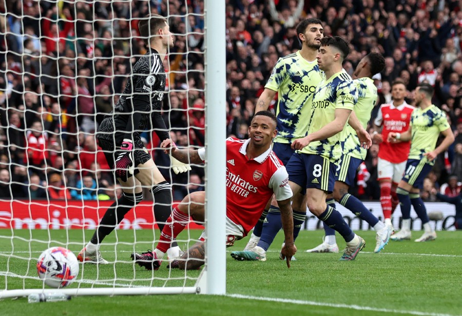 Jesus double routs Leeds as Arsenal move eight points clear | New ...