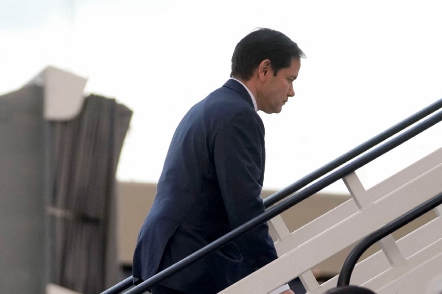 US Secretary of State Marco Rubio. -- REUTERS PIC