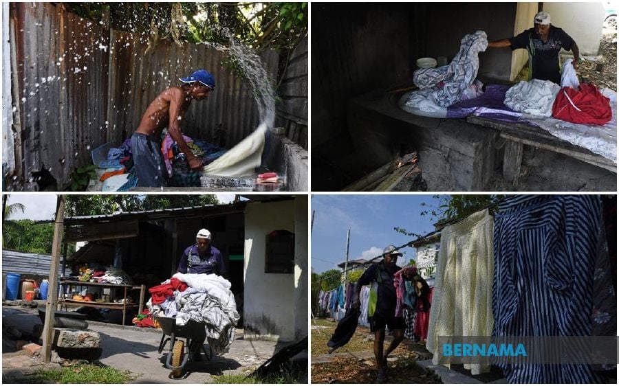 Located between Jalan Air Hitam and York Road, Dhobi Ghat in Penang, set up in the early 1800’s is the remaining settlement of its kind in this country. - BERNAMA PIC