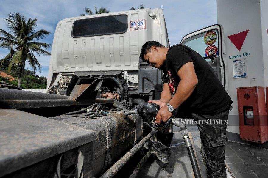 Hauliers will be able to apply to be entitled to subsidised diesel under the Domestic Trade and Cost of Living’s MySubsidi Diesel system. - NSTP/File Pic 