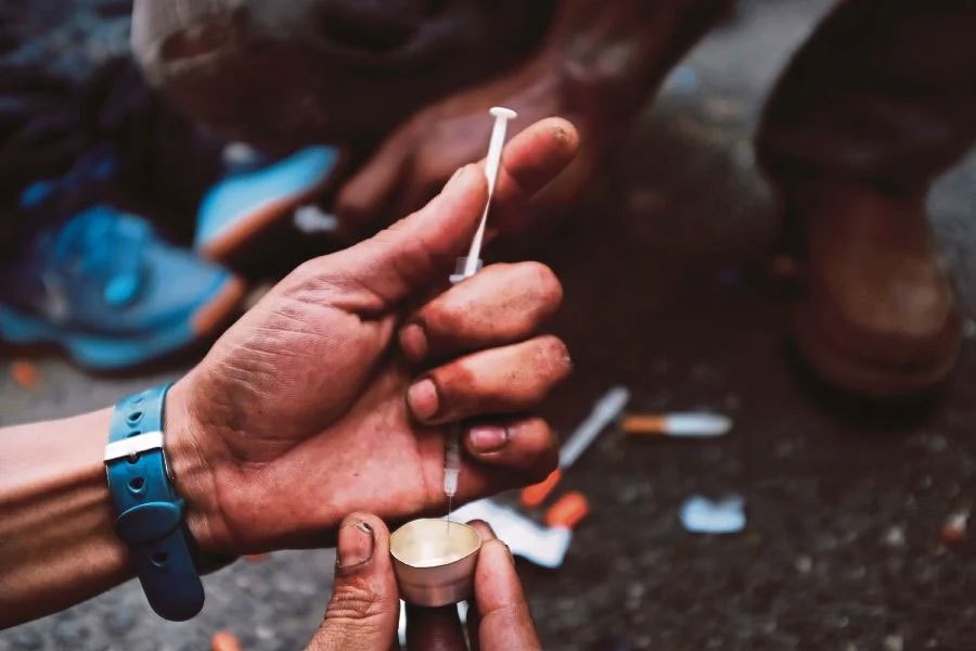 Drug addiction cases in this country have increased by 27 per cent in the first six months of this year to 118,820 addicts compared with 93,534 addicts reported in the same period last year. - AFP Pic