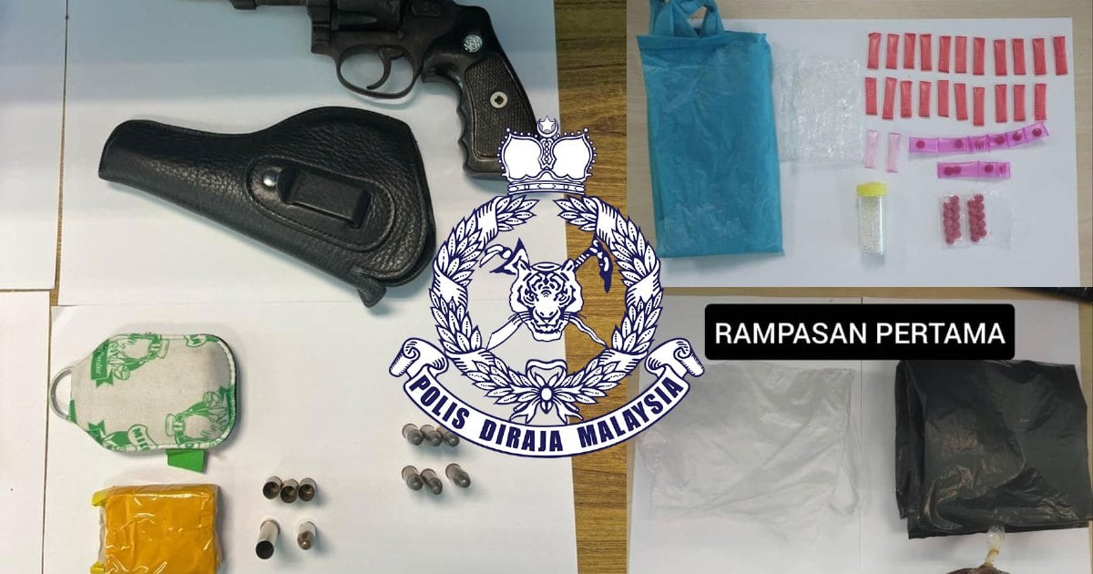 Three Men Nabbed For Possessing Revolver, Drugs | New Straits Times