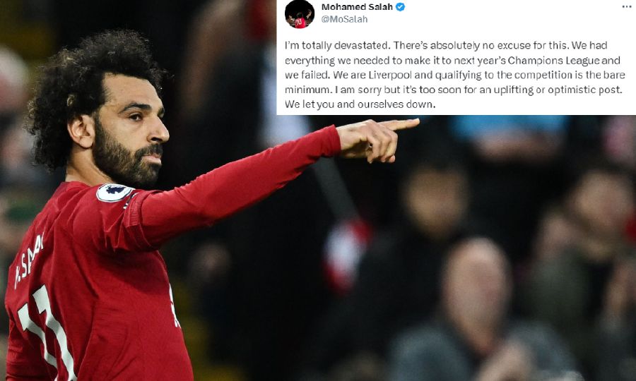 Salah 'devastated' as Liverpool miss out on Champions League