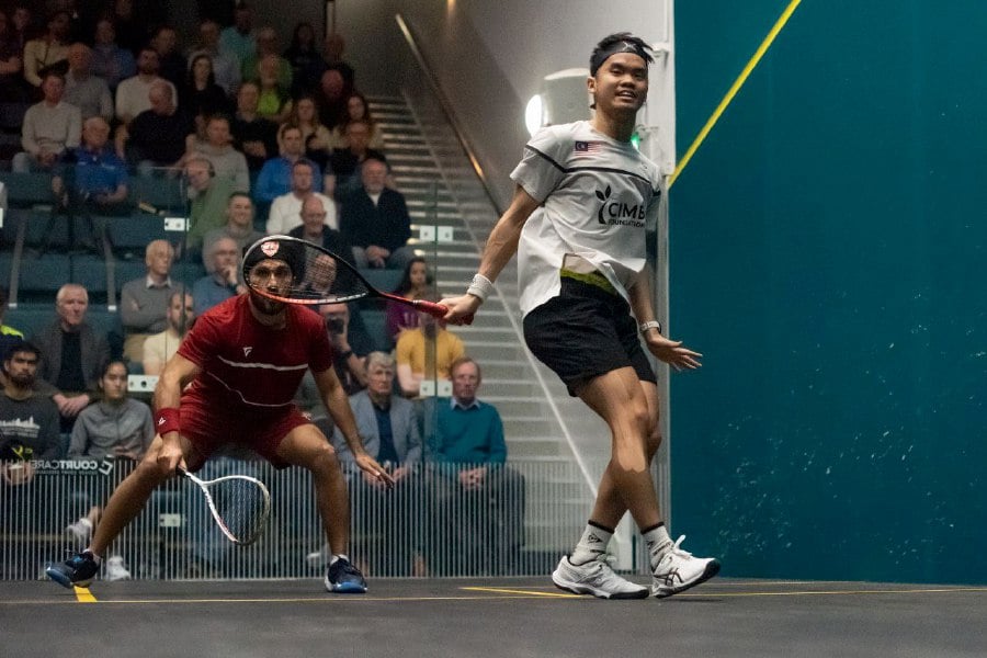 Caption: Ng Eain Yow (right) in action in Saturday's final of the Irish Open. - Pic credit IRISH OPEN