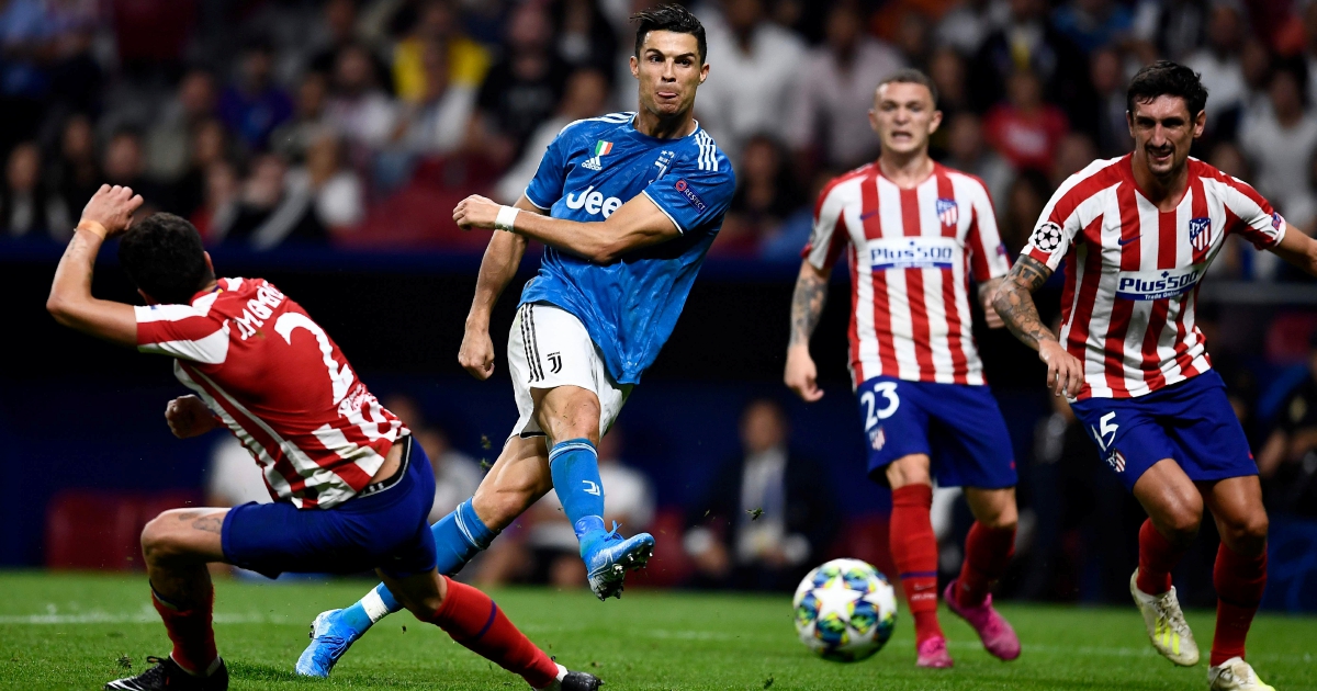 Madrid, Spain. 18th Sep, 2019. Cristiano Ronaldo.Atlético de Madrid draw at  2 whit Juventus de Turin in Wanda Metropolitano stadium, the goals of  Juventus was for Juan Cuadrado and Danilo and Atlético