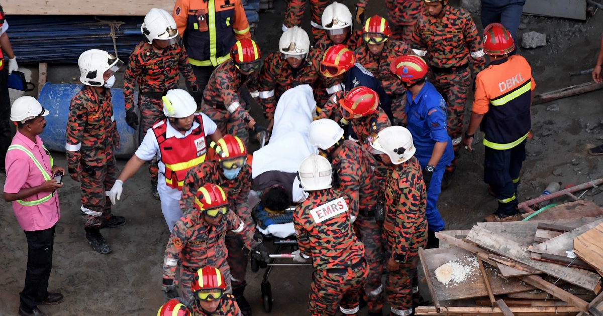 Third victim in Gombak building collapse rescued; loses part of hand ...