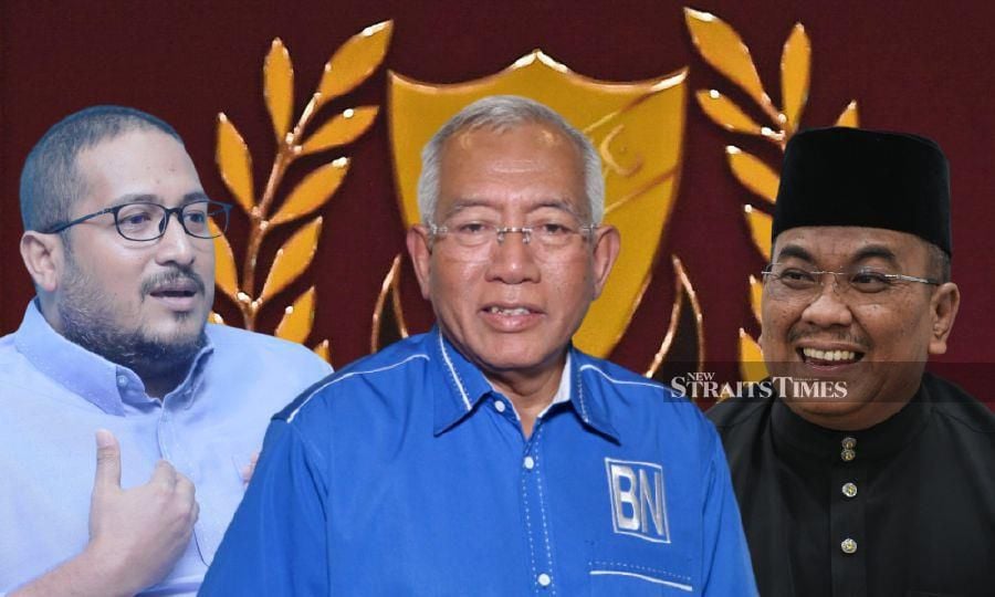 Datuk Shaiful Hazizy Zainol Abidin (left) says Datuk Seri Mahdzir Khalid (centre) should replace Datuk Seri Muhammad Sanusi Md Nor as the State Development Action Council co-chairman. - NSTP file pic