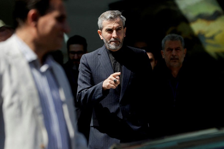 Iran's Chief Nuclear Negotiator Ali Bagheri Kani was named acting foreign minister. - REUTERS PIC