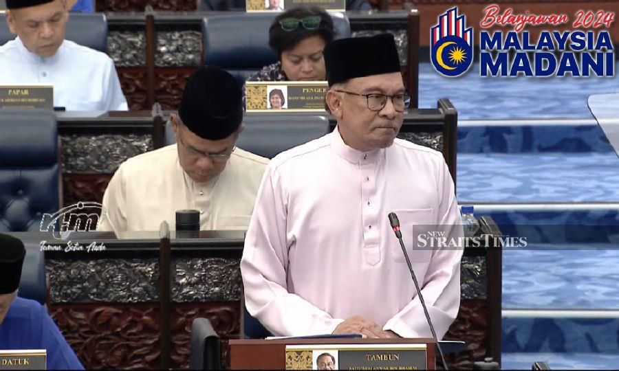 Prime Minister Datuk Seri Anwar Ibrahim tables the 2024 Budget in Parliament today. 