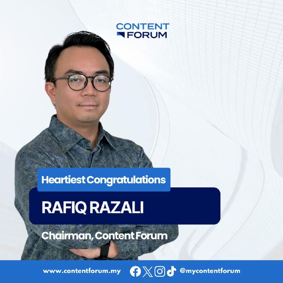  Rafiq Razali is the chairman of the Communications and Multimedia Content Forum of Malaysia (CMCF). - Pic credit Facebook mycontentforum