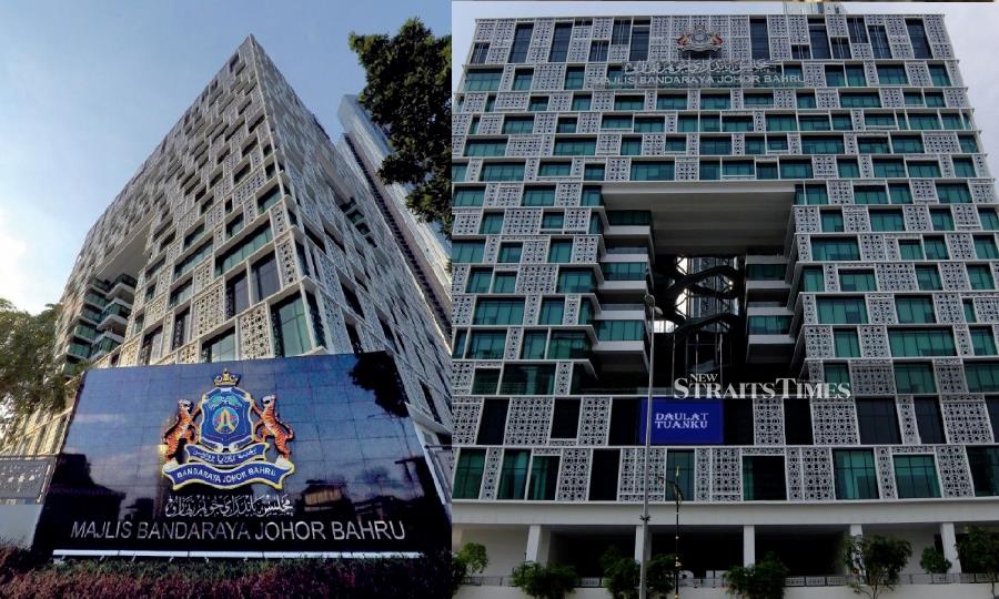 Images shared online following the bomb threat call at Majlis Bandaraya Johor Baru (MBJB) Tower at Bukit Senyum.