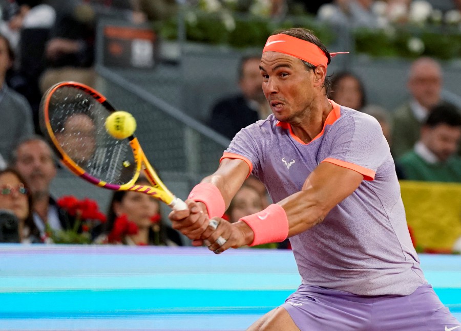 Spain's Rafael Nadal in action during his round of 64 match against Australia's Alex de Minaur.- REUTERS PIC