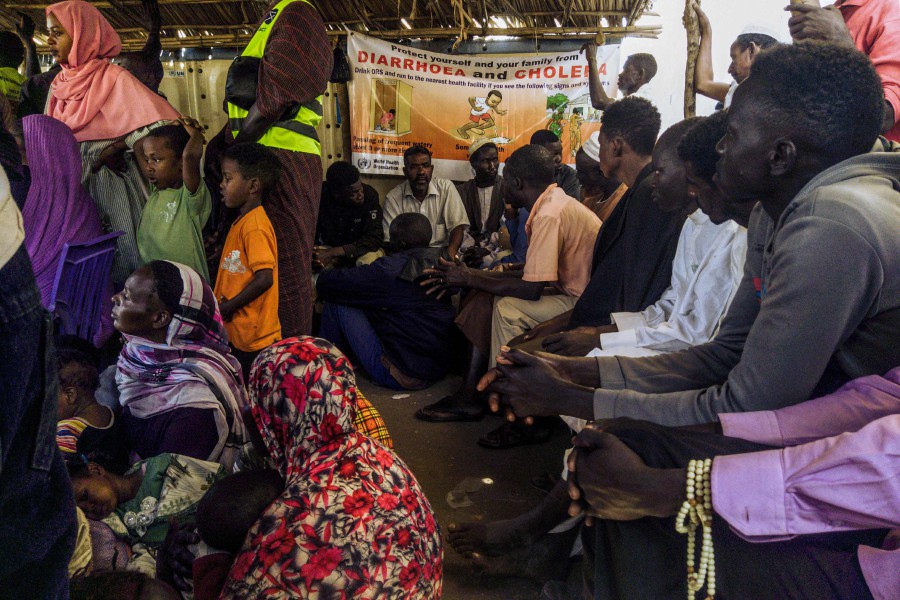 Civilians fleeing conflict in Sudan wait for asylum registration procedures at the United Nations High Commissioner, in Renk, South Sudan. - AFP PIC